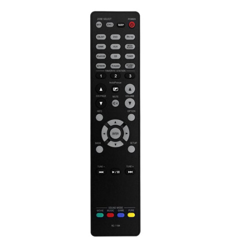 Replace RC-1184 Remote Control for  AV Audio Video Receiver AVR-X3000 AVRX3000