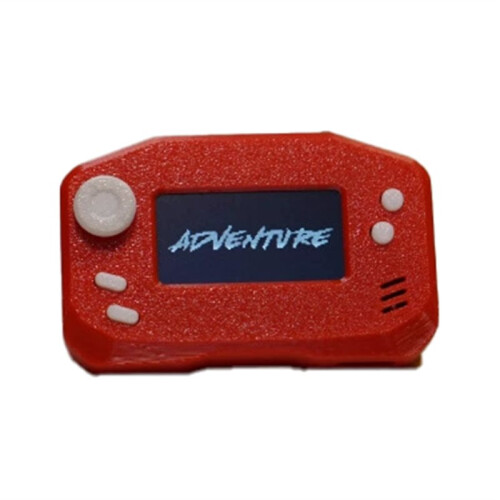 3D Printed DIY  Game Console 600mAh 1.3" Open Source Retro Handheld Pocket Player for Arduboy Red