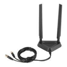 2,4 G/5 G Dual-Frequenz-VerläNgerungskabel, Antenne, WLAN-Router, Drahtlose Netzwerkkarte, 8 DB SMA-Antenne, Magnetische Absaugung.