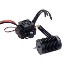 Ricambio per Auto RC 1/10, Motore Brushless F540 4370KV Impermeabile con ESC da 60A per Accessori di Ricambio per Auto RC In Scala 1/10 e 1/12