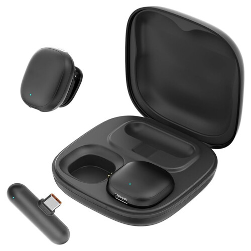 Draadloze Lavalier-Microfoon met Ai-Ruisonderdrukking, -Telefoonmicrofoon, USB-C-Magnetische Microfoon