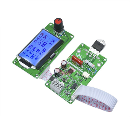 40A/100A 12864 LCD display Digital Double Pulse Encoder Spot Welder Welding Machine Transformer Controller Board Time Control 1