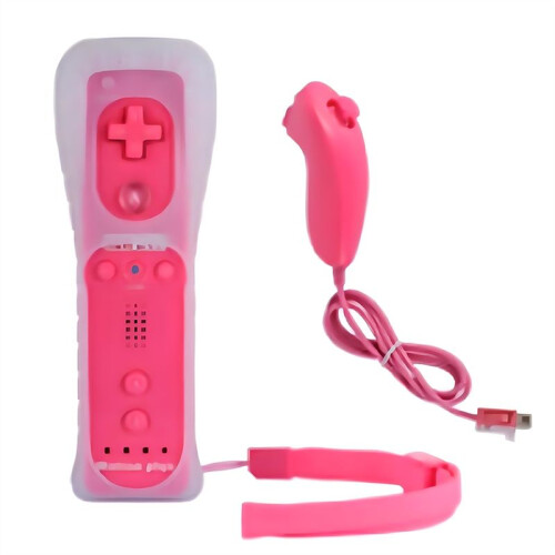 2 in 1 Remote & Nunchuck Controller Remote Controller Gamepad for   Console Joystick Joypad