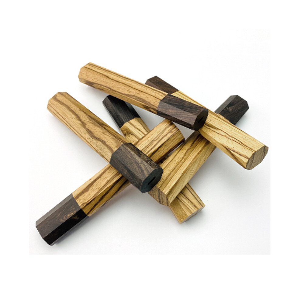 Japanese Kitchen Chef Cutter Grips Replacement Octagonal Wooden Handle Grip Diy 123643827558