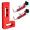 Right-Angle Frame Universal Fence Clamps 360 Rotating Adjustable Fixed G Clamps Fast Fixed Clamp Woodworking Tools(Red) 1