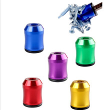 10 Stück Magnetische Schraubringe, Magnetisierte Ringschraubendreherbits Aus Aluminiumlegierung, 6,35 mm Schaft, für Elektrowerkzeuge