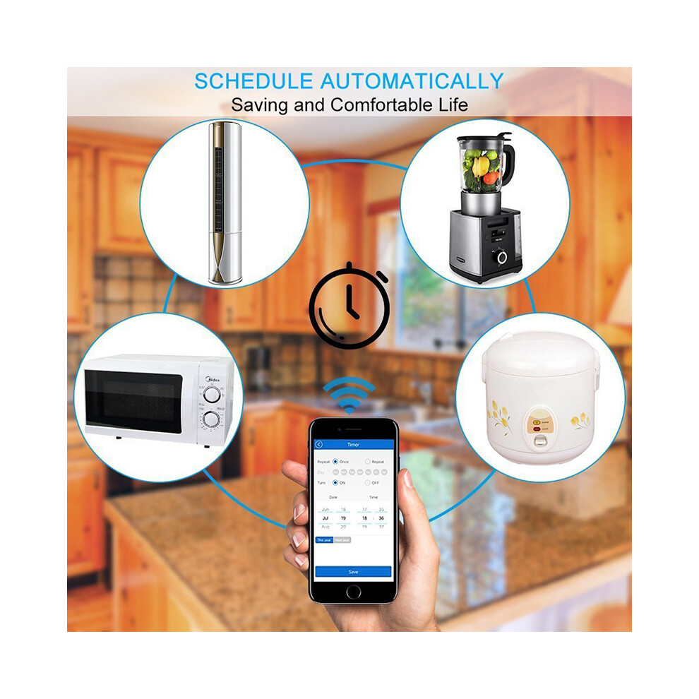 (Eu 2Gang) Wifi Smart Wall Switch Touch Panel Remote Control 1/2/3/4 Gang For Amazon Alexa 110691328304