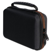 Game Console Hard Shell Carrying Case for 3DS XL 3DS Game Card Accessories Protective Storage Bag Orange & Black