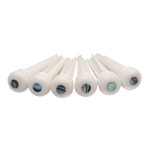 6PCS Cattle Bone Guitar Bridge Pins W/ Pin Puller for Acoustic Guitar Accessories 2