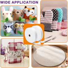 3 Rolls JellyRoll Batting Strips for Rugs, Accessories Sasher Tool Awl Tube Ruler Quilting for Upholstery Projects A