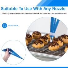 50Pcs Extra Large Sac à Pâtisserie Jetable 21 Pouces Gâteau DéCoration GlaçAge Tuyauterie CrèMe Dessert DéCoration Tuyauterie Sac Cuisson