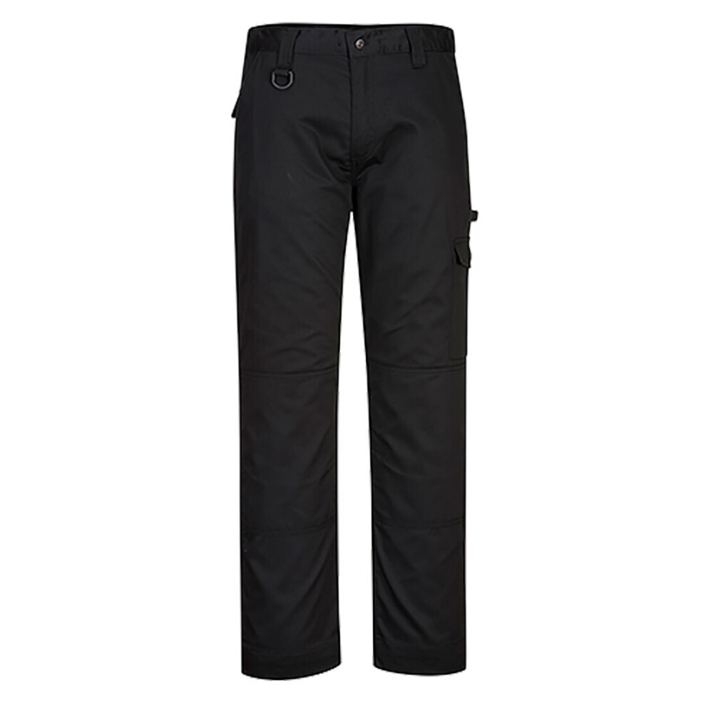 Portwest (46R, ) Mens Super Work Trousers Black