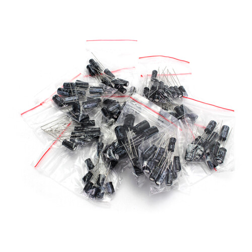 120PCS 12 Values 0.22UF-470UF Electrolytic Capacitors Assorted Kit DIY Electronic Components 2