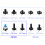 180PCS Sensitive Micro Momentary DIY Tact Tactile Push Button Switch Assortment Kit 6
