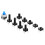 180PCS Sensitive Micro Momentary DIY Tact Tactile Push Button Switch Assortment Kit 8