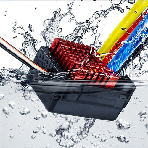 For QuicRun WP 880 80A Dual Brushed Waterproof ESC Speed Controller for 1/8 RC Car with Program Card