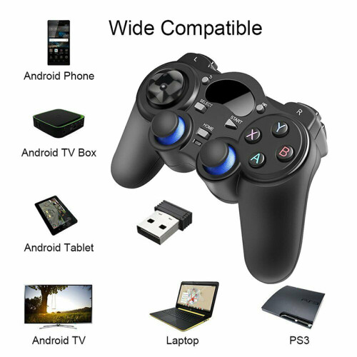 2.4G Wireless Gamepad Game Controller For PC Android Phones Tablets TV Box 2