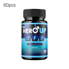 (1 bottle) Hero Up for Men Advanced Max Formula Vitamin Supplement 60 Capsules/Pack