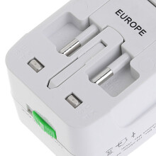 2 USB Port Universal Travel AC Power Charger Adapter Plug Converter for AU UK US EU