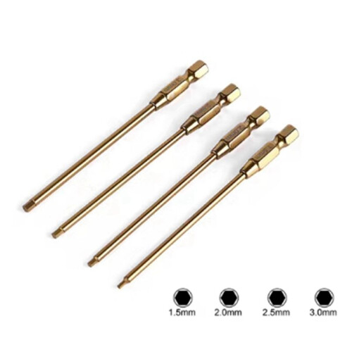 4 Pack Metal 1.5 2.0 2.5 3.0mm Hex Screwdriver Set for RC Models 2
