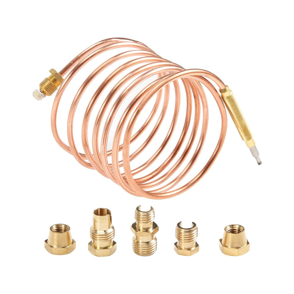 1500Mm Gas Stove Universal Thermocouple Kit M6x0.75 With Overflow Nut (Five) Replacement Thermocouple 6032794254936