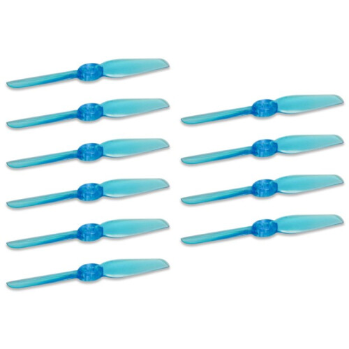 5 Pares de Hélices T65MM de 2 Pás, Hélices CW CCW de 65 mm e 2,5 Polegadas para Drones Ultramicro/Toothpick FPV Quadcopter Azul