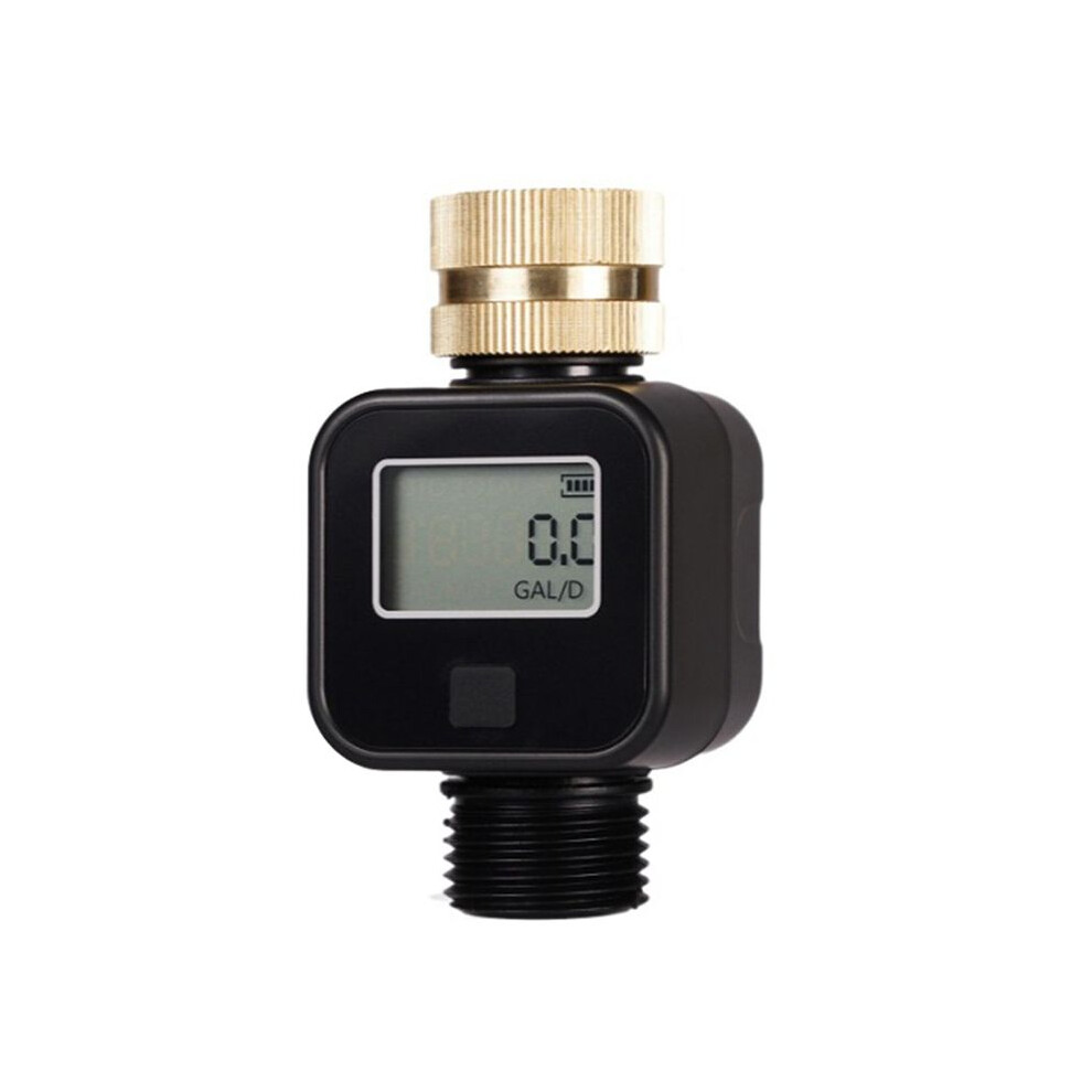 Water Flow Meter Ipx6 Waterproof With Brass Inlet Thread For Measure Outdoor Garden Hose Water Tank Lawn Sprinkler A 4714078941511