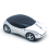 (Silver) 3D Car Shape Wireless Mouse Gaming Mice Computer Peripherals For Laptop PC Macbook 5