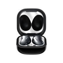 (Silver) Metal Dust Guard Protective Sticker Skin For Samsung Galaxy Buds Live Case Cover Accessories