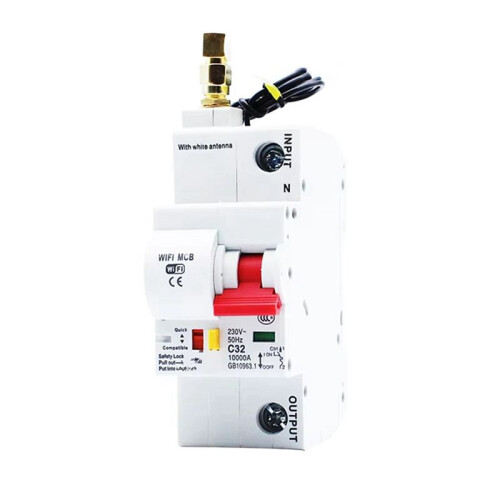 WiFi Circuit   Breaker 25A 1P Remote Control Timing  Delay Automatic Lock Intelligent Recloser