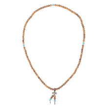 New 108 Collana del Braccialetto del Branello di Mala del Buddha di Preghiera di Meditazione del Buddha Buddista del Sandalo