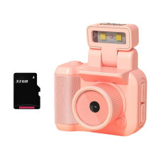 SLR Style Camera Cmos 32GB with Flash Light & Charging Dock Portable Video Recorder DV 1080P with LCD Screen