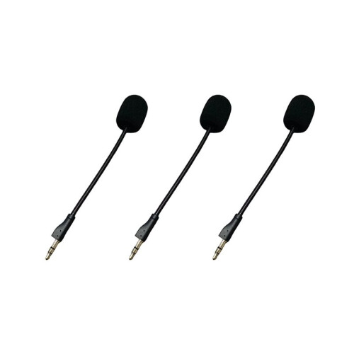 Microfono di Ricambio da 3,5 mm per Cuffie da Gioco  G PRO G PRO X Microfono da Gioco per ESport Microfono da Gioco Pieghevole 3 Pezzi