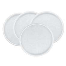 4-Pack Rune Divination Stor Bricka Hartsform, Symbolgjutformar för Att Göra DIY-Smycken, Spel, Serveringsbräda