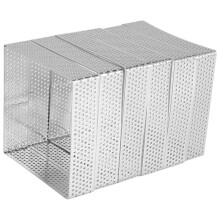 6 StüCk Quadrat Rostfreier Stahl PoröSer Torten Ring Unten Turm Kuchen Kuchen Form Backen Werkzeuge FranzöSisches Backen Haushalt Torten Ring