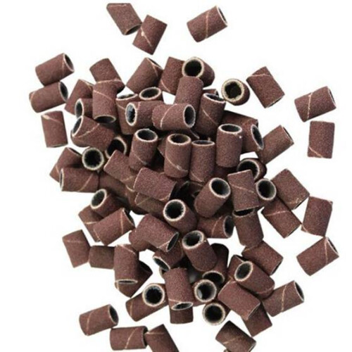 100 Pcs Sanding Bands 120# Drill Machine Grit For Nail Art Pedicure