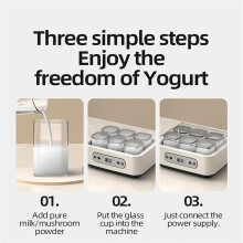 Yaourtière Automatique avec Réglage Du Temps et de la Température, Yaourtière Électrique, Machine à Fermenter le Natto et le Vin de Riz, Prise