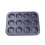 12 in 1 cake mold / muffin / cupcake cup shaped baking mold washed by robust versatile dishwasher 1