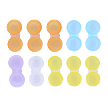 10 X Custodie Per Lenti A Contatto - Custodie Di Stoccaggio In Ammollo Con Codifica A Colori L E R, Colore Casuale (Multicolore)