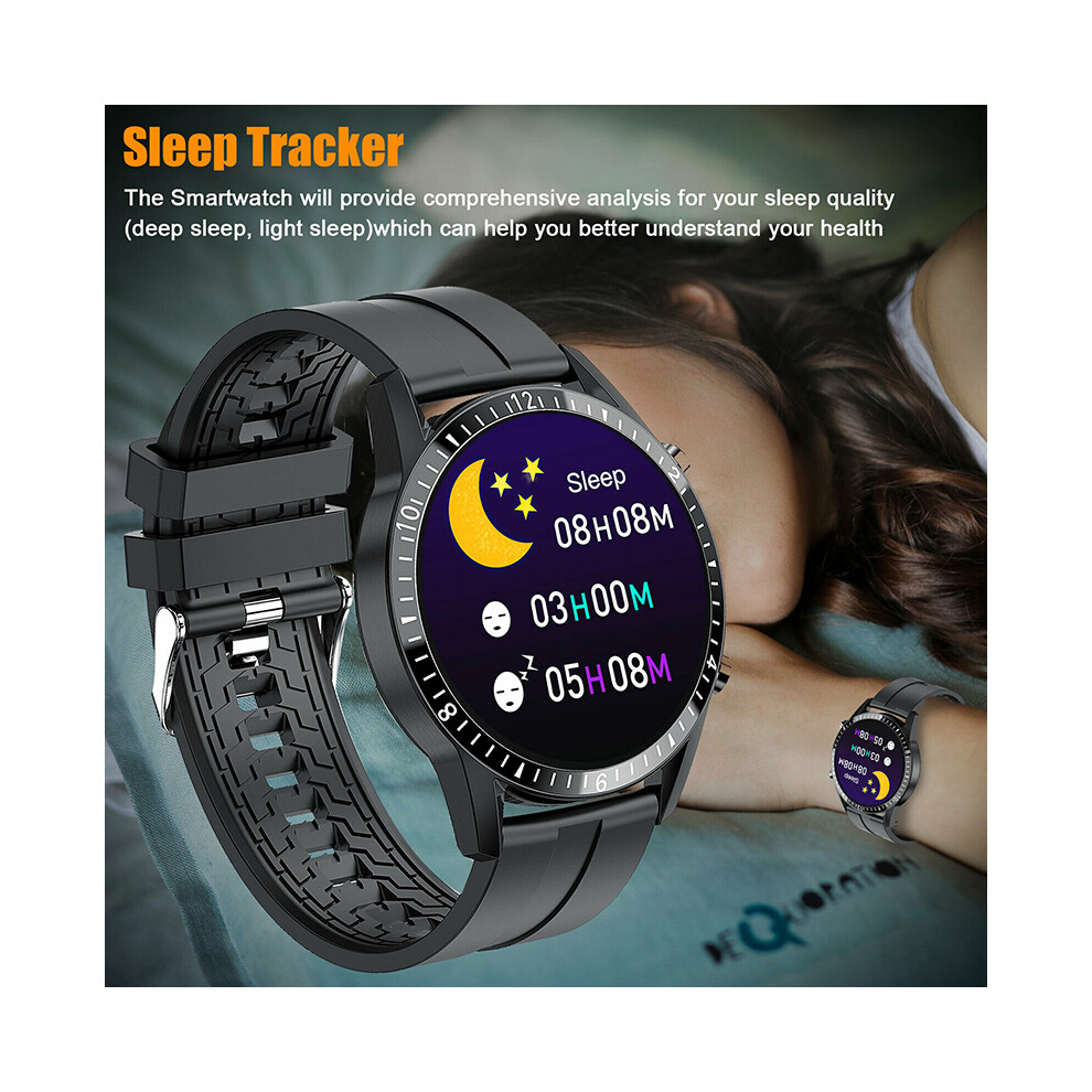 (Green) Waterproof Smart Watch Blood Pressure Oxygen Heart Rate Monitor For Android Ios Green 110691349453