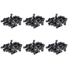 300 Pcs Black Rubber PVC Flexible Round End Cap Round 12mm Foot Cover