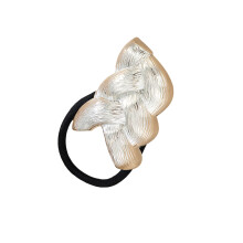Elastic Hair Tie Metal Braided Shape Hairband For-white king