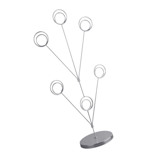 Modern Circular Photo Frame Stand Ideal For Home-Silver