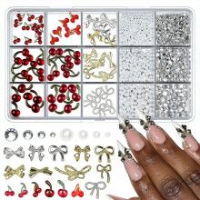 Adorable Ribbon Style Nail Ornaments Kit Highly Quality-03