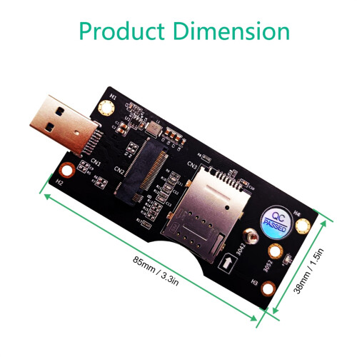 M.2 to USB 3.0 Adapter Riser Card with SIM Slot Computer Accessories Key B NGFF 1