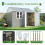 Birchtree BIRCHTREE Garden Shed With Window 10X10FT Grey 4