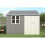 Birchtree BIRCHTREE Garden Shed With Window 10X10FT Grey 9