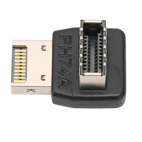 (PH74B) Computer Motherboard USB3.1 Type-e Adapter 90 Degree Steering Elbow 1