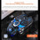(Black) Rechargeable Ergonomic 2.4G Wireless Gaming Mouse 7 Buttons For Computer Desktop 7