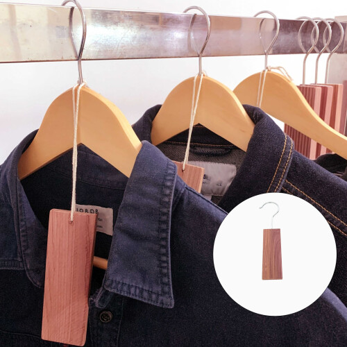 10Pcs Easy to Use Cedar Block Hanging Chip-Cedar corrugated hoo 2